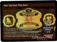 RAW Tag Team Title Belts